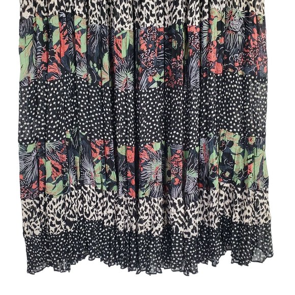 Sarah Arizona Size XL Skirt Boho Maxi Tropical Floral Animal Polka Dot Pull On - Picture 6 of 10